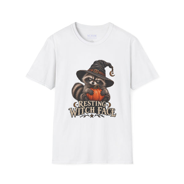 “Resting Witch Face” Raccoon Unisex Tshirt