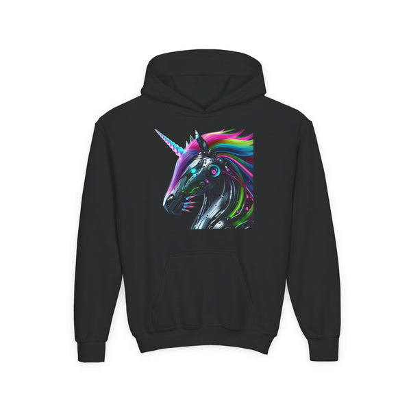 Robo Unicorn Kids Hooded Sweatshirt