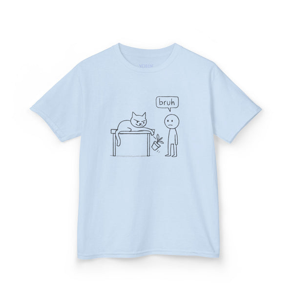 “Bruh” Cat Kids Tshirt