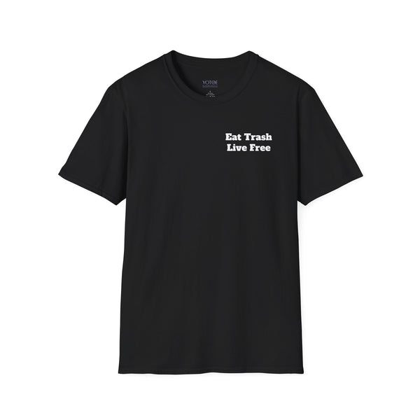 "Eat Trash Live Free" Raccoon Unisex Tshirt