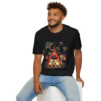 Mushroom Campfire Unisex Tshirt