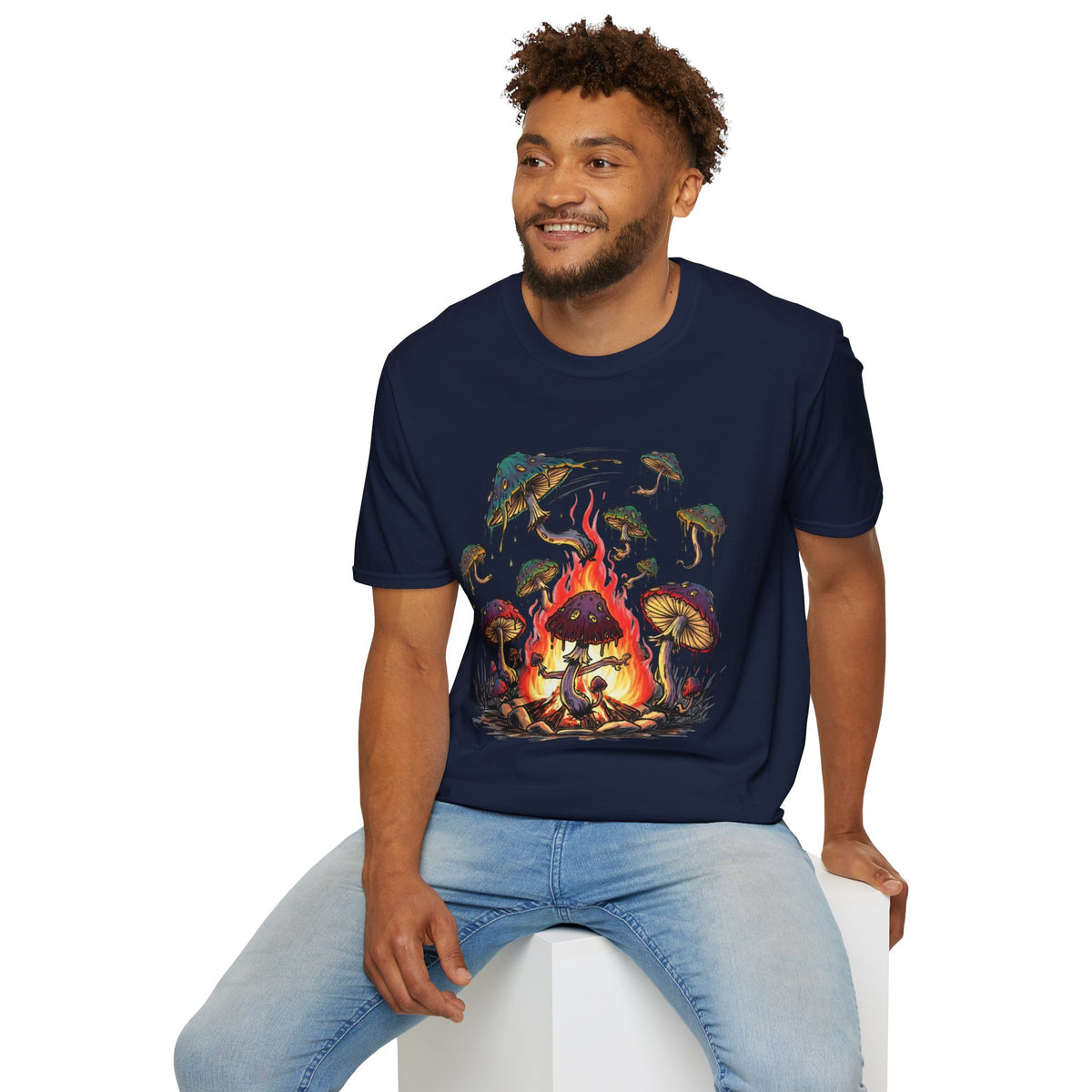 Mushroom Campfire Unisex Tshirt