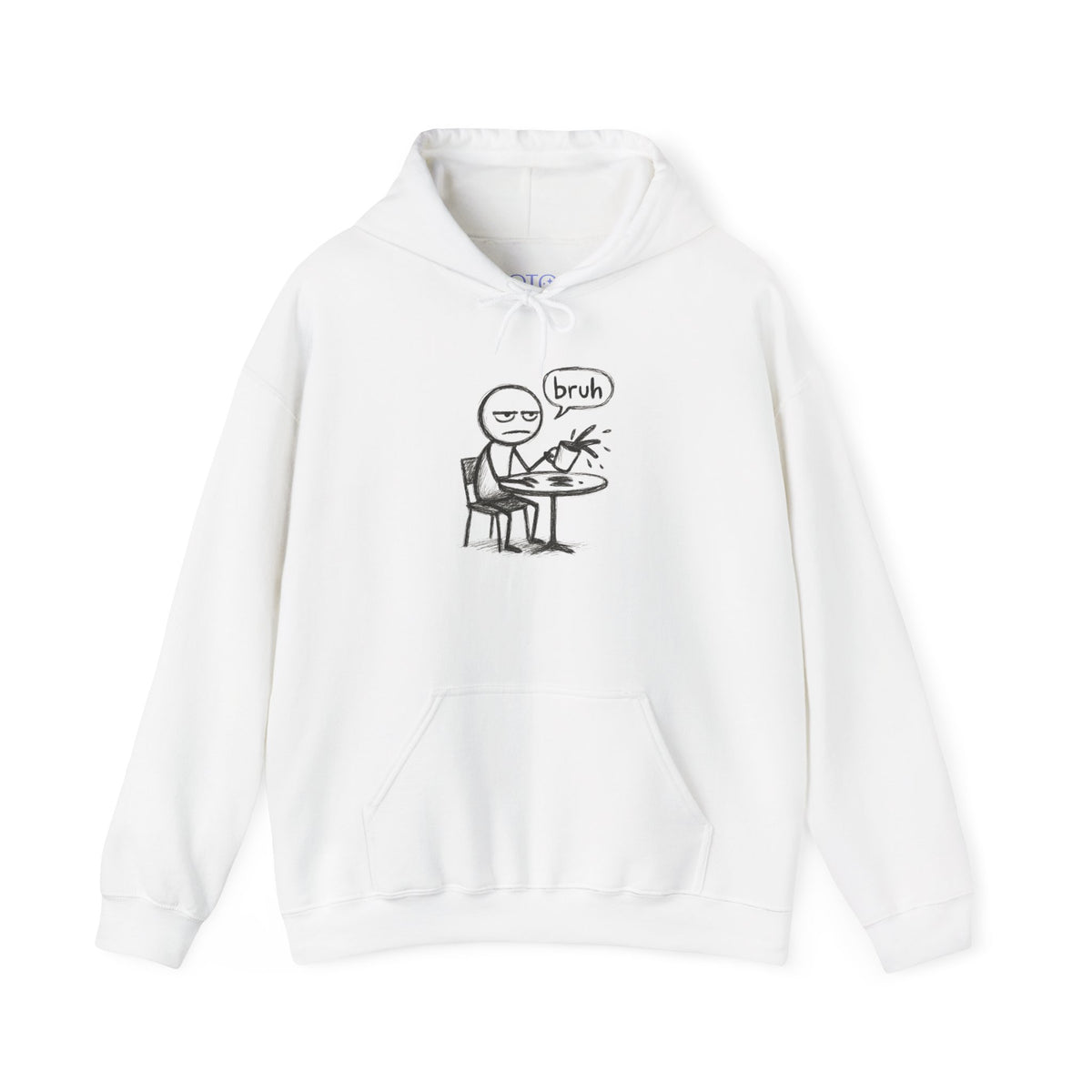 "Bruh" Coffee Unisex Hooded Sweatshirt