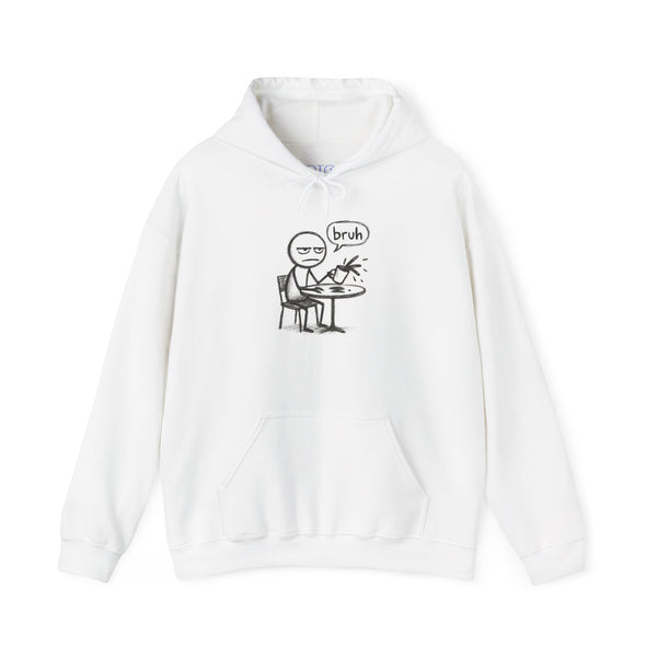 "Bruh" Coffee Unisex Hooded Sweatshirt