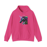 Robo Rainbow Unicorn Unisex Hooded Sweatshirt