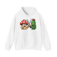 Mushroom vs. Cactus Unisex Hooded Sweatshirt