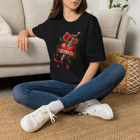 Nibling Heart Tattoo T‑Shirt — Vintage Dagger & Rose Graphic Tee