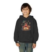 Mushroom Campfire Kids Hooded Sweatshirt