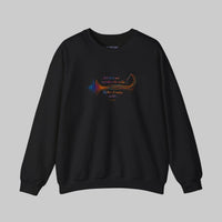 “Art Does Not Reproduce” Wave form Quote Unisex Crewneck Sweatshirt