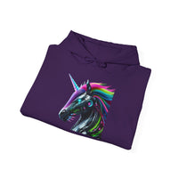 Robo Rainbow Unicorn Unisex Hooded Sweatshirt