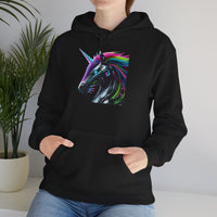 Robo Rainbow Unicorn Unisex Hooded Sweatshirt