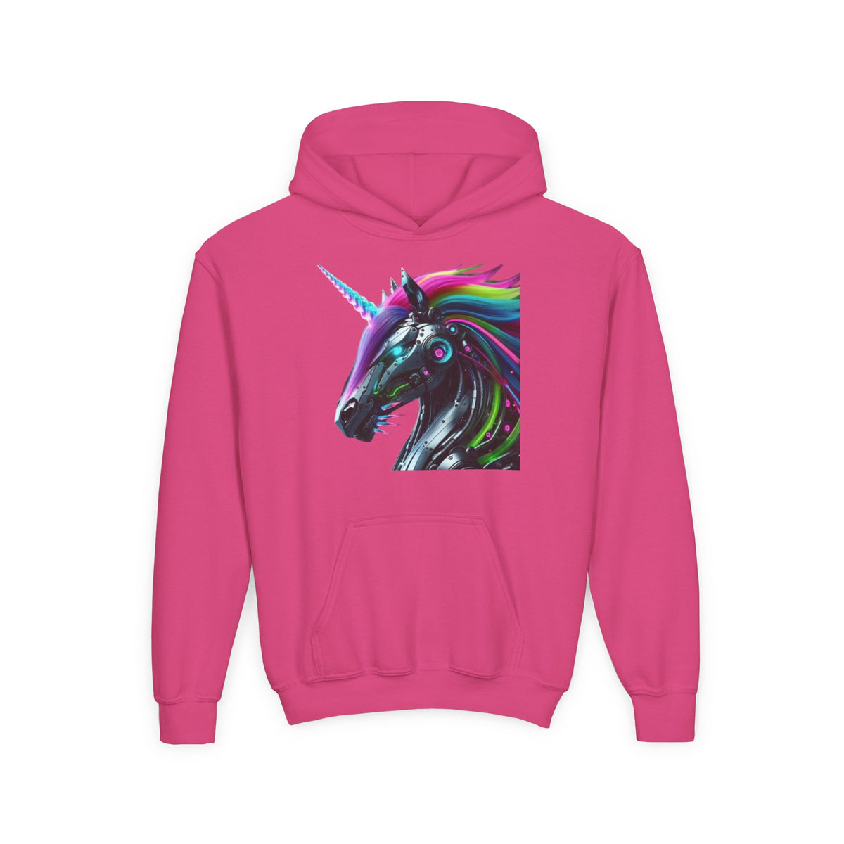 Robo Unicorn Kids Hooded Sweatshirt