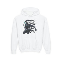 Dark Unicorn Cat Kids Hooded Sweatshirt