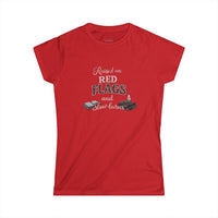 "Raised on Red Flags and Slow Burns" Women's Tshirt