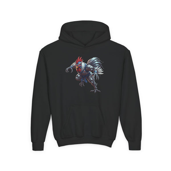 Robo Rooster Kids Hooded Sweatshirt