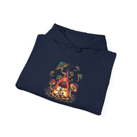 Mushroom Campfire Unisex Hooded Sweatshirt