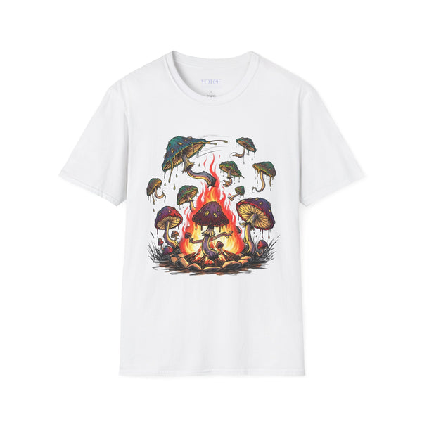 Mushroom Campfire Unisex Tshirt