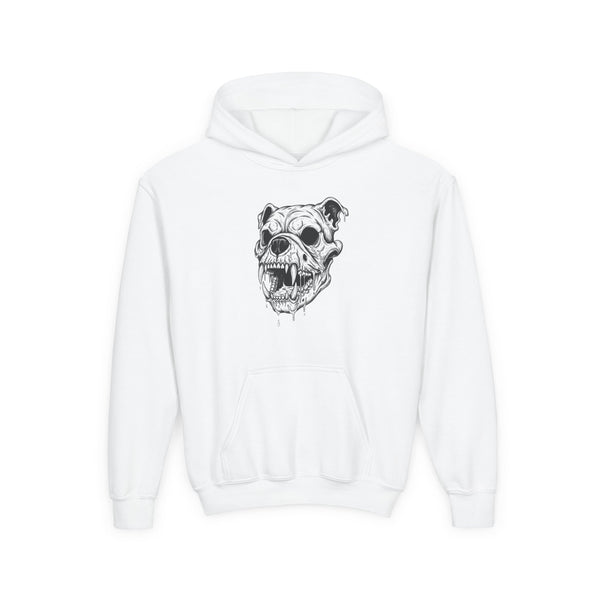 Dog Skull Kids Hooded Sweatshirt