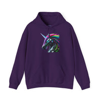 Robo Rainbow Unicorn Unisex Hooded Sweatshirt