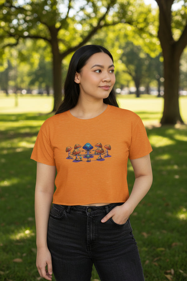 Ring Around the Mushroom Crop Top