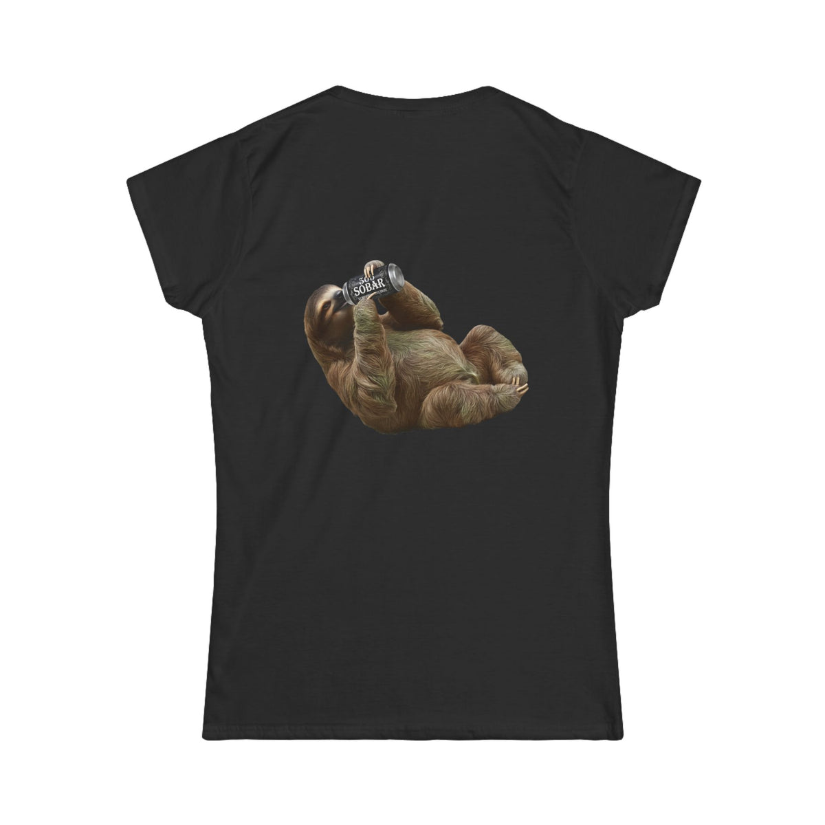 303Sobar "0% Alcohol 100% Awesome" Sloth Women's Tshirt
