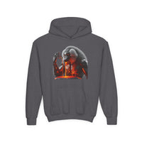 Melting Lava Baboon Kids Hooded Sweatshirt