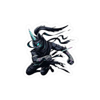 Ninja Unicorn Vinyl Sticker — Kiss-Cut Decal for Laptops, Water Bottles & Cars