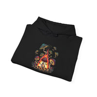 Mushroom Campfire Unisex Hooded Sweatshirt