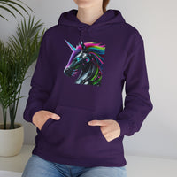 Robo Rainbow Unicorn Unisex Hooded Sweatshirt