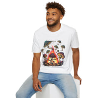 Mushroom Campfire Unisex Tshirt