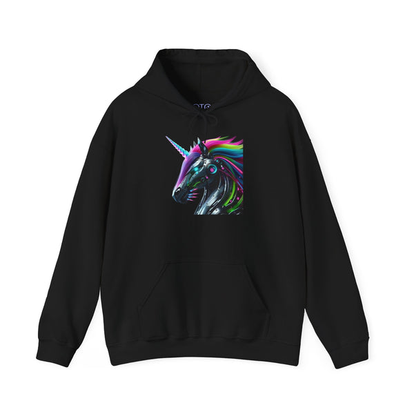 Robo Rainbow Unicorn Unisex Hooded Sweatshirt