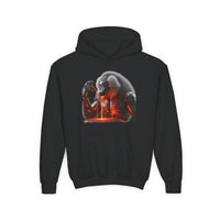 Melting Lava Baboon Kids Hooded Sweatshirt