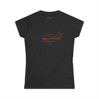 “Art Does Not Reproduce” Wave form Quote Women's T-shirt