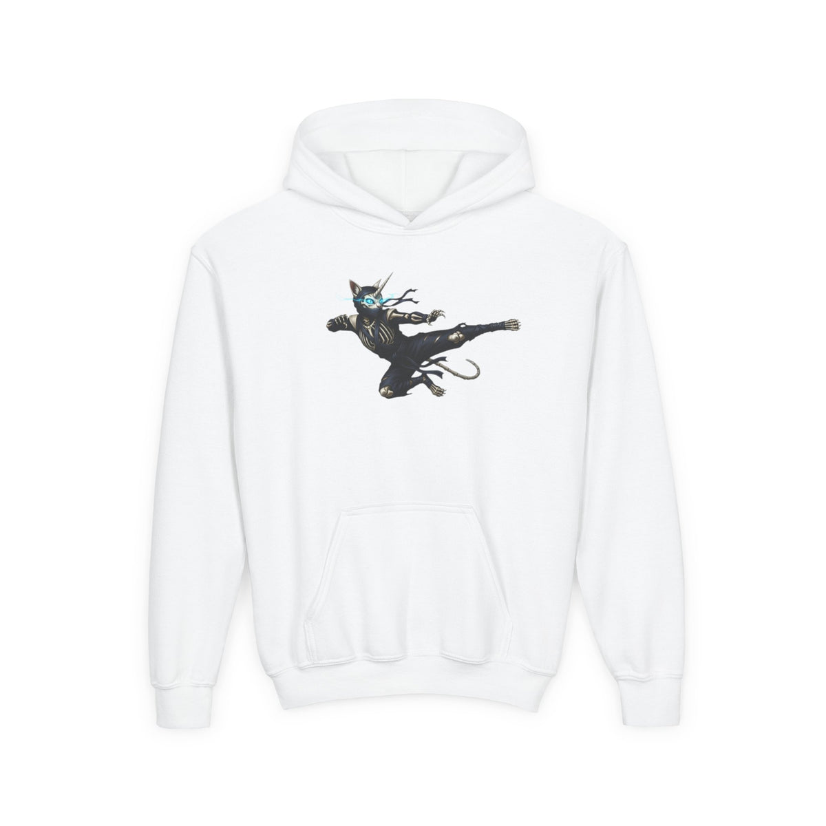 Ninja Unicorn Cat Kids Hooded Sweatshirt