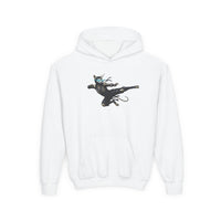 Ninja Unicorn Cat Kids Hooded Sweatshirt