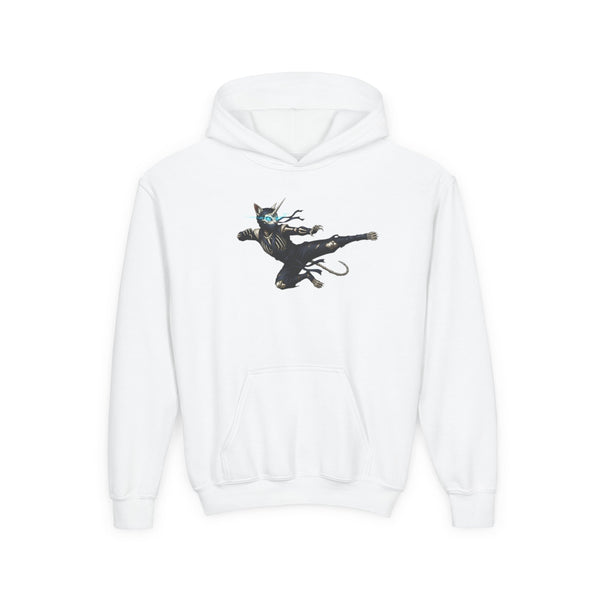 Ninja Unicorn Cat Kids Hooded Sweatshirt