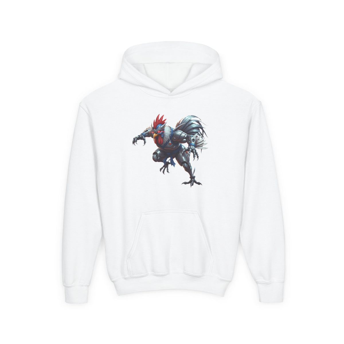 Robo Rooster Kids Hooded Sweatshirt