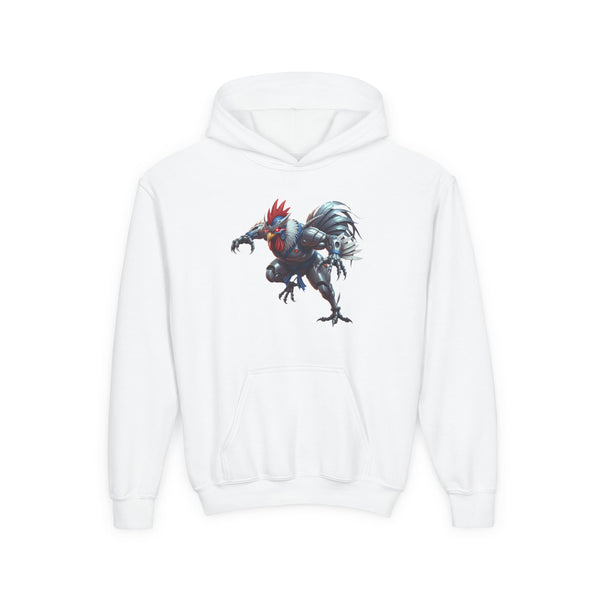 Robo Rooster Kids Hooded Sweatshirt