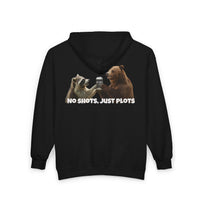 303SoBar "No Shots, Just Plots" Unisex Full Zip Hooded Sweatshirt