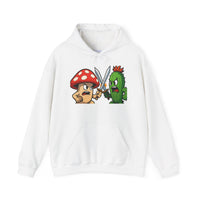 Mushroom vs. Cactus Unisex Hooded Sweatshirt