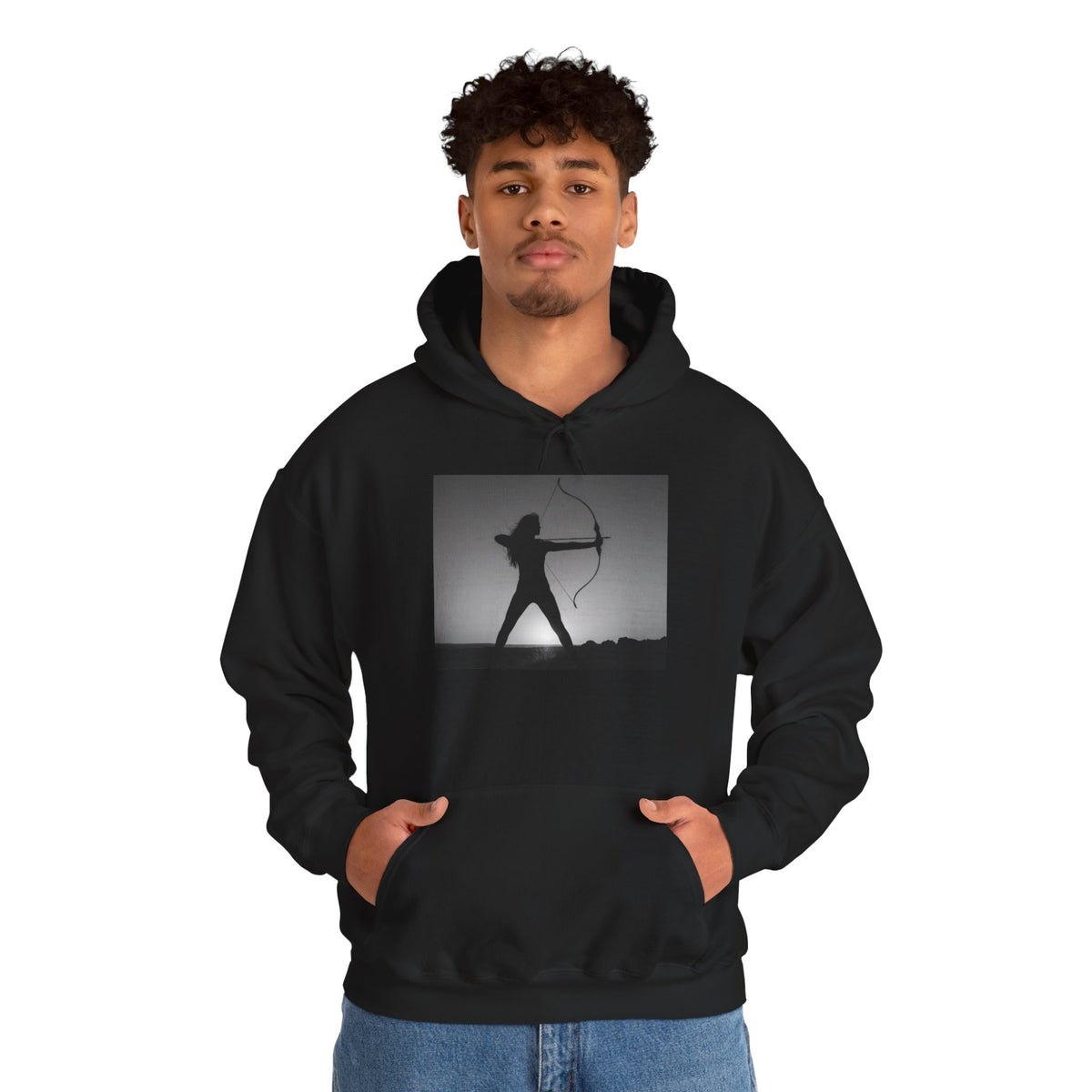 Huntress Archer Warrior Unisex Hooded Sweatshirt