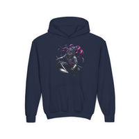 Fierce Ninja Kitty Kids Hooded Sweatshirt