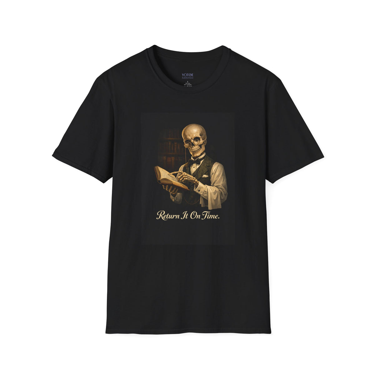 Skeleton Librarian Unisex T-Shirt — Book Lovers
