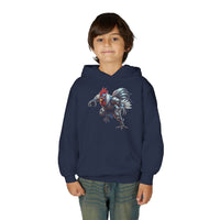 Robo Rooster Kids Hooded Sweatshirt