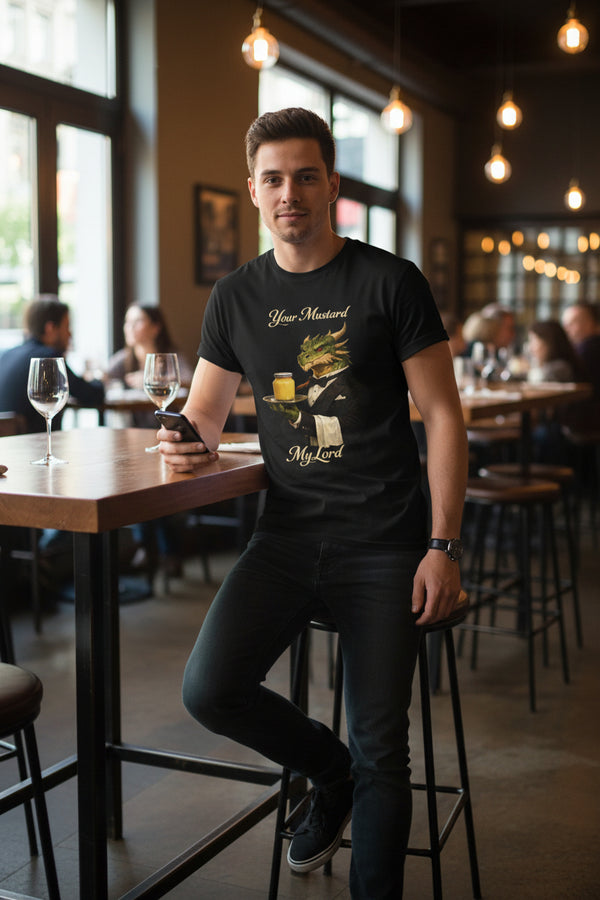 Dragon Butler Unisex Graphic T-Shirt — “Your Mustard My Lord”