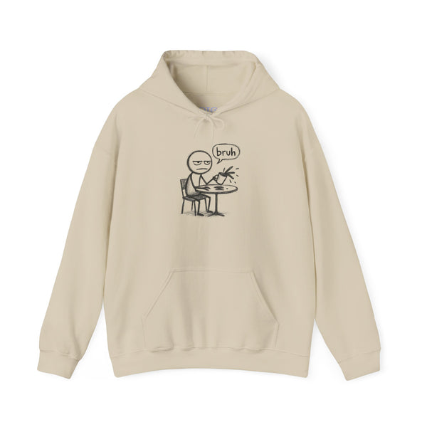 "Bruh" Coffee Unisex Hooded Sweatshirt