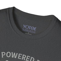 Powered by Coffee & Word Wizardry Unisex T-Shirt
