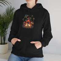 Mushroom Campfire Unisex Hooded Sweatshirt
