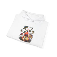 Mushroom Campfire Unisex Hooded Sweatshirt