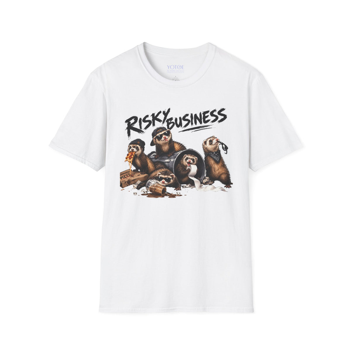“Risky Business” Ferret Unisex Tshirt